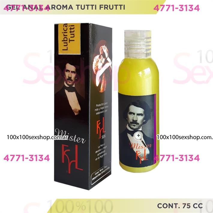 Cód: CA CR M ANAL TUTI - Gel anal aroma tutti frutti 75cc - $ 7300